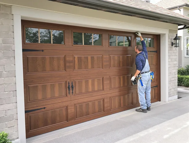 Custom garage door showcase by Glendora Garage Door Repair in Glendora