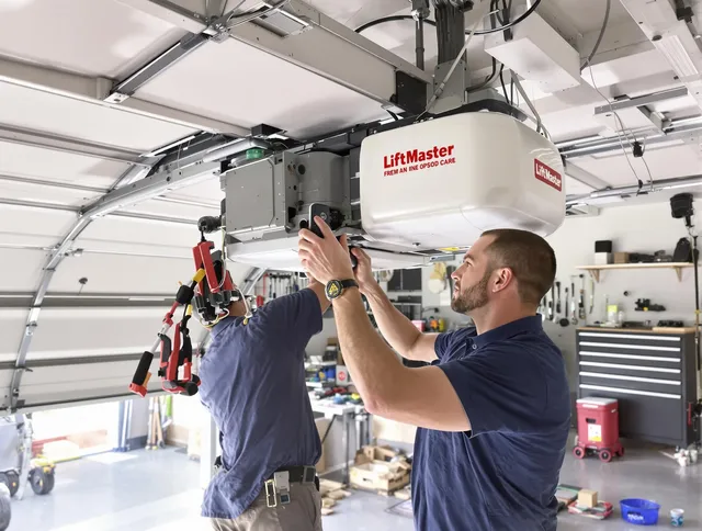 Glendora Garage Door Repair technician performing advanced diagnostics on garage opener in Glendora