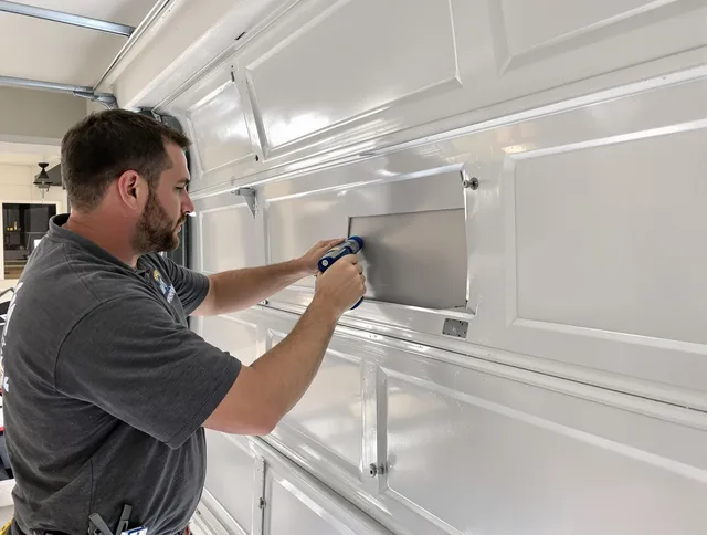 Garage door panel repair by Glendora Garage Door Repair in Glendora